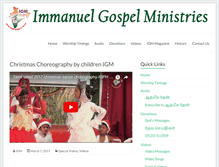 Tablet Screenshot of immanuelgospelministries.com